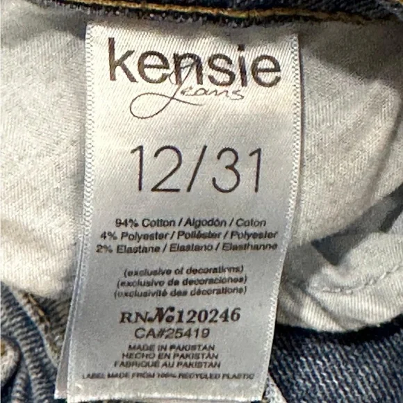 Kensie Jeans Vintage Luxe Pippa
High Rise Slim Women's Size 12/31 - Picture 4 of 4